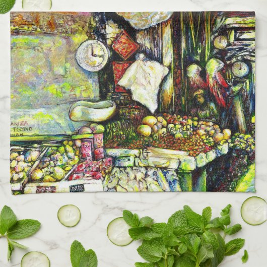 Linge De Cuisine Dit pour impliquer toute l'idée (Plié)