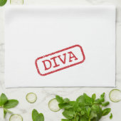 Linge De Cuisine "DIVA - Empêché et approuvé !" (Plié)