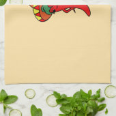 Linge De Cuisine Diva Piment Kawaii Rouge Chaud (Plié)