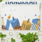 Linge De Cuisine Divertissement Joyeux Hanoukka (Plié)