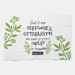 Linge De Cuisine Divine Refuge - Psaume 46:1 pour le Confort Spirit