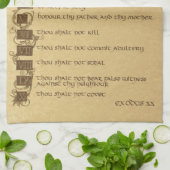 Linge De Cuisine dix commandements (Plié)