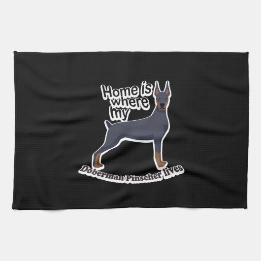 Linge De Cuisine Doberman (Horizontal)
