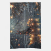 Linge De Cuisine Doberman Christmas Festive Voyage (Vertical)