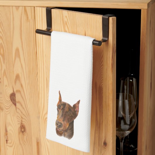 Linge De Cuisine Doberman Pinscher (Pliage en tiers)