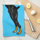 Linge De Cuisine doberman pinscher (Quart Plié)