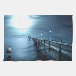 Linge De Cuisine Dock le soir de la baie