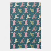 Linge De Cuisine Dog Cat Horse Animal Silhouettes Pattern (Vertical)