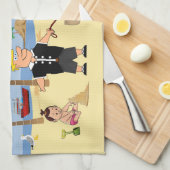 Linge De Cuisine Doggone Beach (Quart Plié)