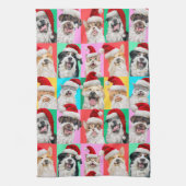Linge De Cuisine Dogs and Cats with Santa Beard (Vertical)