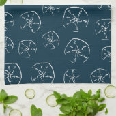 Linge De Cuisine Dollar de sable Motif Dessin Océan Bleu (Plié)