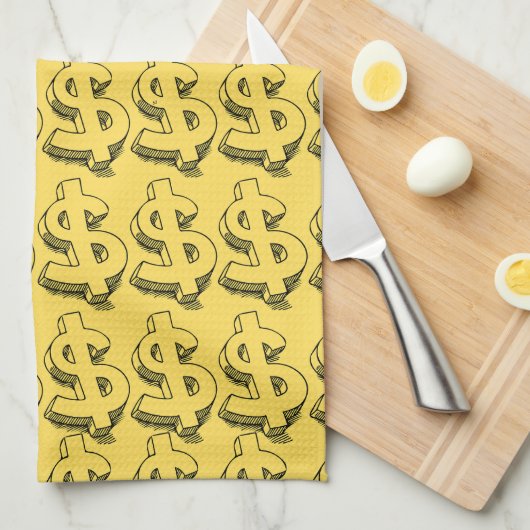 Linge De Cuisine dollar or (Quart Plié)