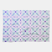 Linge De Cuisine Dolores Carreaux Motif Mint rose pourpre (Horizontal)