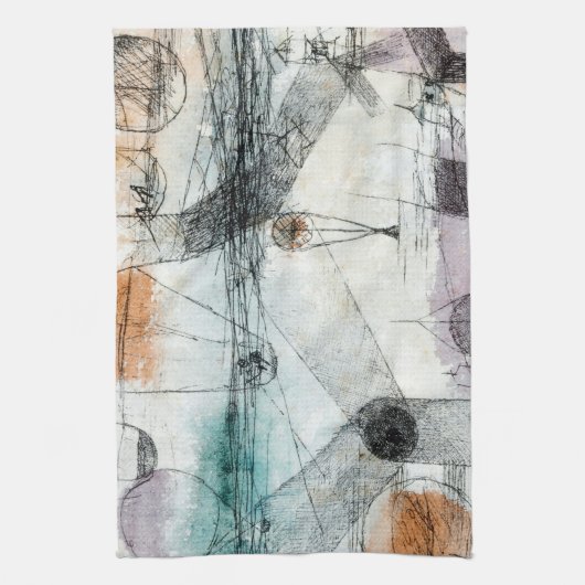 Linge De Cuisine Domaine d'Air Paul Klee Expressionniste Abstrait (Vertical)