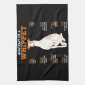 Linge De Cuisine Don de chien| anatomie d'un chien blanc à un cadea (Vertical)