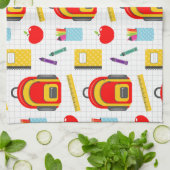 Linge De Cuisine Don de l'enseignant | Apple Retour À L'École (Plié)