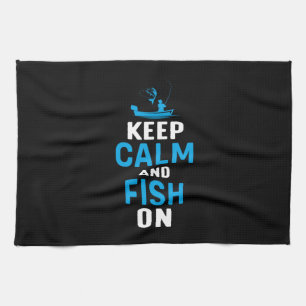 Linge De Cuisine Don Fisher Gardez Le Calme Et Le Poisson Sur