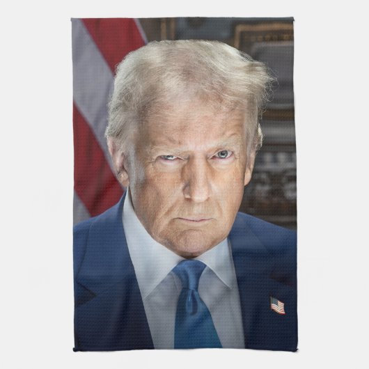 Linge De Cuisine Donald Trump 2025 Portrait du président américain (Vertical)