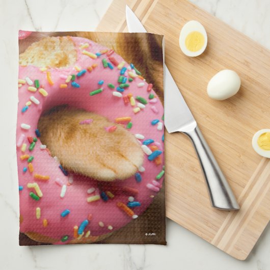 Linge De Cuisine Donateur mangeant des chats (Quart Plié)