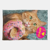 Linge De Cuisine Donateur mangeant des chats (Horizontal)