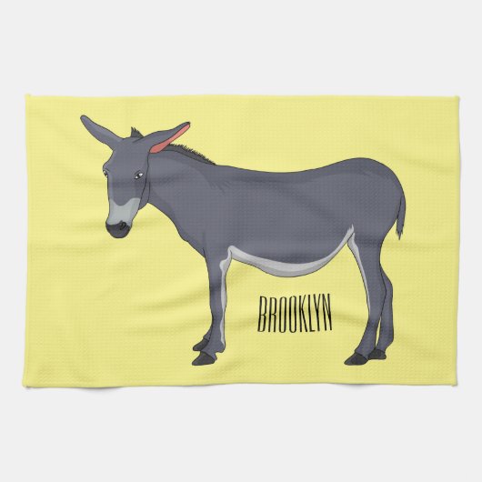 Linge De Cuisine Donkey cartoon (Horizontal)