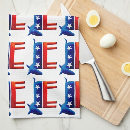 Linge De Cuisine Donkey démocrate (Quart Plié)