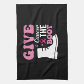 Linge De Cuisine donner le cancer de la botte conscience du cancer  (Vertical)