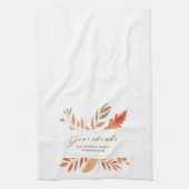 Linge De Cuisine Donner Merci Aquarelle Chute Foliting Thanksgiving (Vertical)