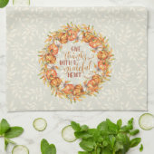 Linge De Cuisine Donner un cadre Citrouille (Plié)