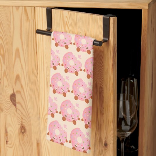 Linge De Cuisine Donut joyeux avec pépites (Pliage en tiers)