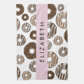 Linge De Cuisine Donuts Au Chocolat, Donuts Au Caramel, Glace, Votr (Vertical)