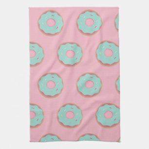 Linge De Cuisine Donuts ombré rose Donut sarcelle Poudrerie