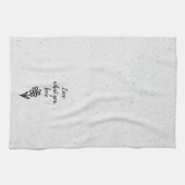 Linge De Cuisine Doodle Daisy et Citation sur Terrazzo (Horizontal)