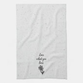 Linge De Cuisine Doodle Daisy et Citation sur Terrazzo (Vertical)
