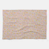 Linge De Cuisine Doodle de fleurs joyeuses (Horizontal)