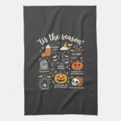 Linge De Cuisine Doodle de Halloween C'est la saison design sorcièr (Vertical)