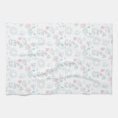 Linge De Cuisine Doodle de l'heure des amateurs de thé (Horizontal)