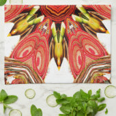 Linge De Cuisine Doodle Floral Art Imprimer (Plié)