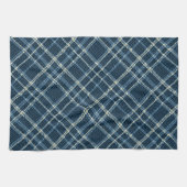 Linge De Cuisine Dotted checkered pattern. Gray-blue. (Horizontal)