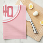 Linge De Cuisine Double Bonheur rose - rond (Quart Plié)