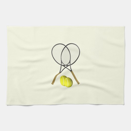Linge De Cuisine Double Tennis Crème (Horizontal)