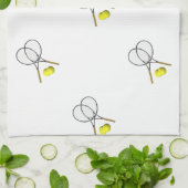 Linge De Cuisine Double Tennis Sport Thème (Plié)