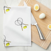 Linge De Cuisine Double Tennis Sport Thème (Quart Plié)