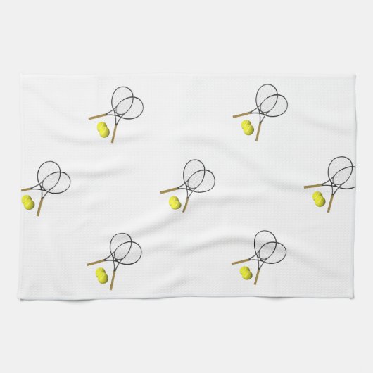 Linge De Cuisine Double Tennis Sport Thème (Horizontal)