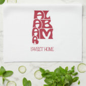 Linge De Cuisine Douce Alabama Crimson (Plié)