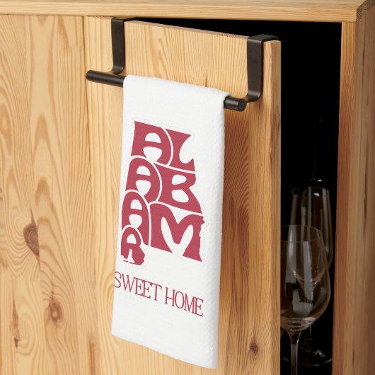 Linge De Cuisine Douce Alabama Crimson (Pliage en tiers)