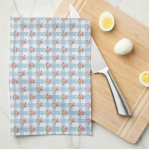 Linge De Cuisine Douce rosebud rétro des années 50 à carreaux gingh