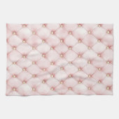 Linge De Cuisine Douceur Rose Doré Touffes Mariage (Horizontal)