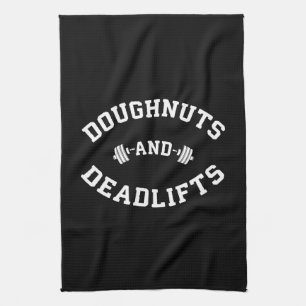 Linge De Cuisine Doughnut et Deadlifts - Drôle entraînement de gym