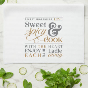 Linge De Cuisine Doux et épicé Cuire Cuisine amusante